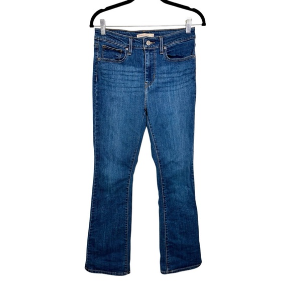 Levi’s 725 High Rise Bootcut Jeans Medium Wash Classic Denim Size 29 - Picture 3 of 10